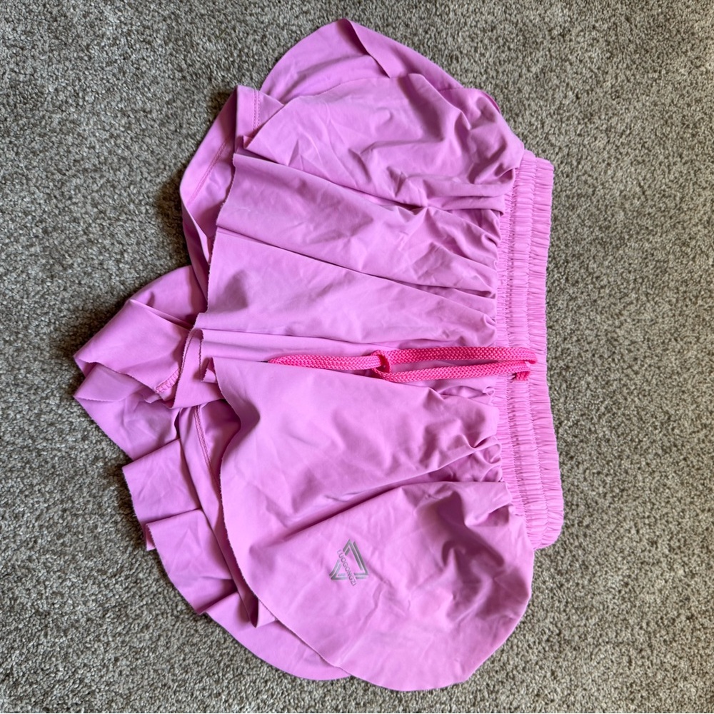 Pink Athletic Skort with Logo